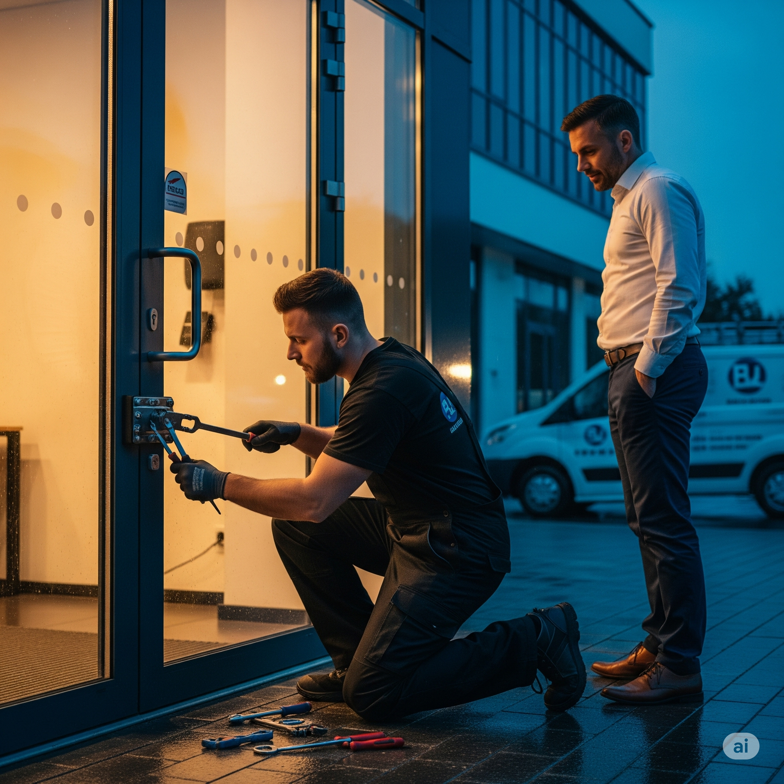 Expert Lockout working on a lock